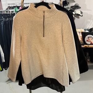 Extra Large Northern Reflection, White Sweater Textured